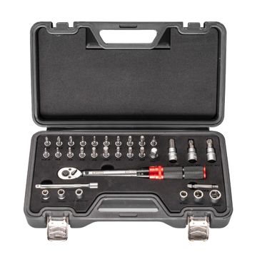 George Tools Drehmomentschlüssel Set 32 teilig 1/4" - 5 bis 25 Nm